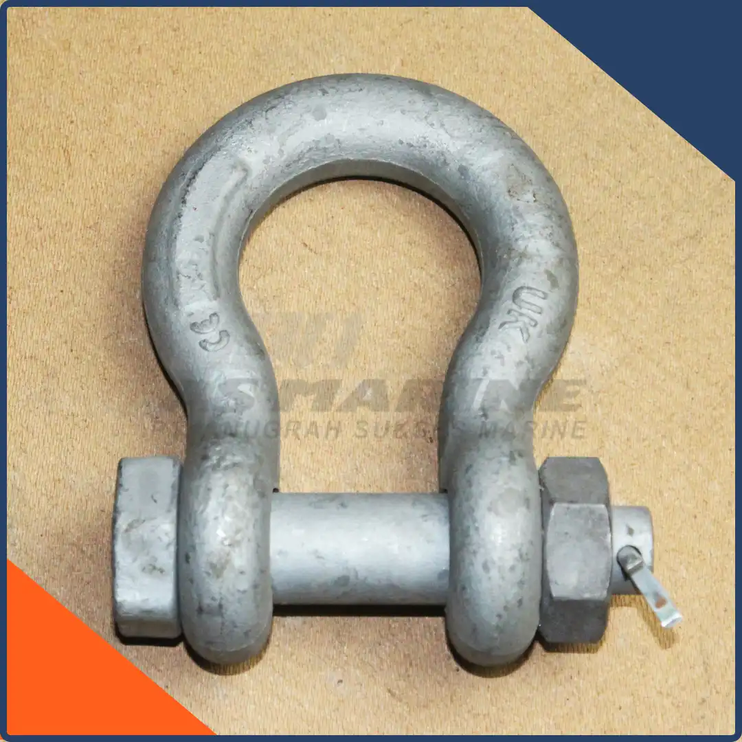 Bow Shackle / Segel Omega G2130A Bolt & Nut Alloy 1-1/8 Inch 9.5 Ton